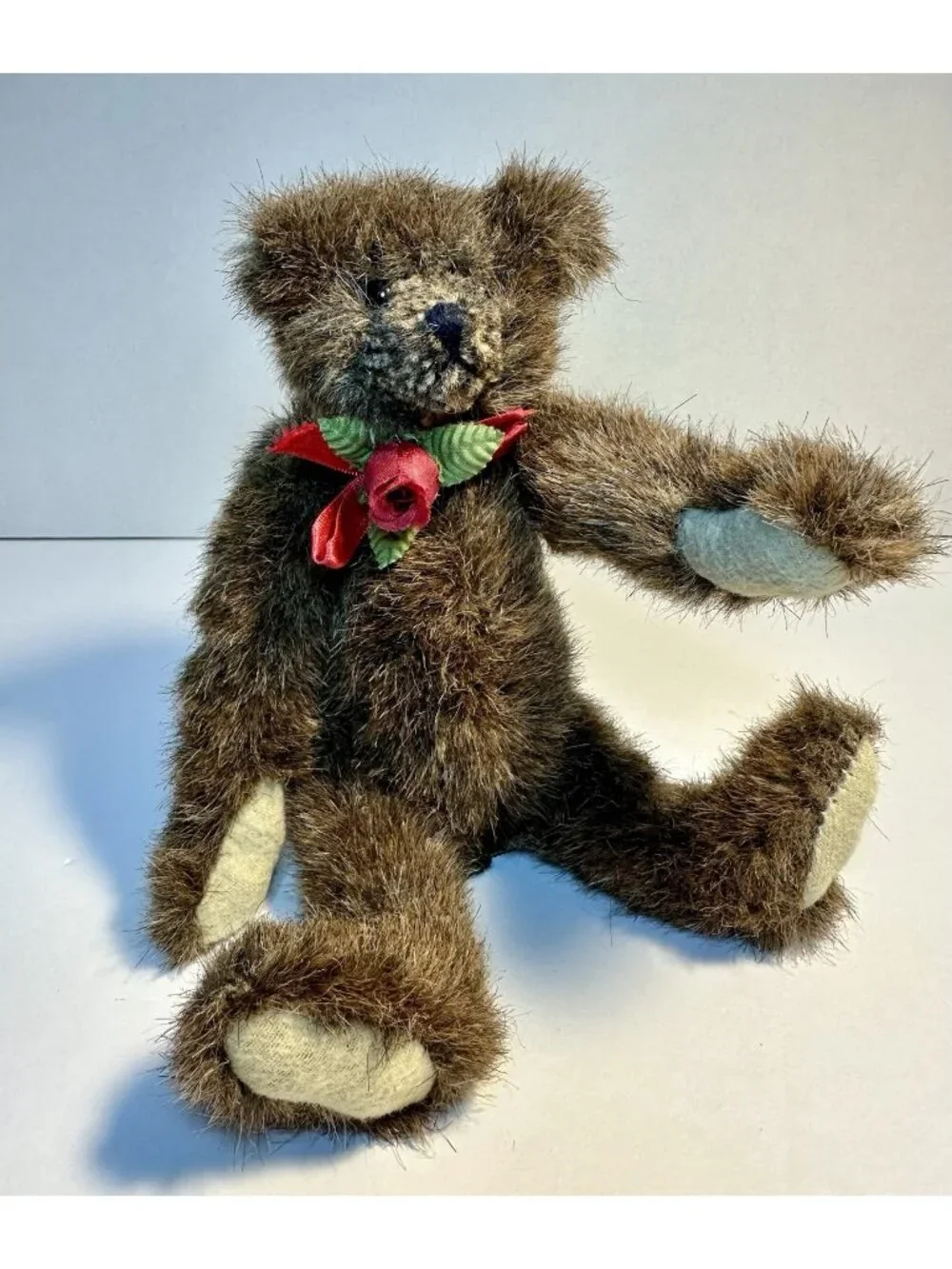 Mary Meyer Green Mountain Bears Plush Mansfield Jointed 1993 Teddy Bear 9”